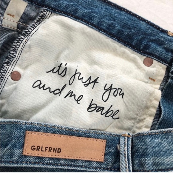 GRLFRND HIGH RISE DESTROYED JEANS - Picture 6 of 13